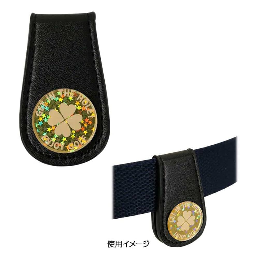 ☆美品マーク＆ロナ　ゴルフ2WAYベルト（マーカー無）アクセサリー　カモスカル柄 ☆美品マーク＆ロナ ゴルフ2WAYベルト（マーカー無